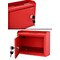 Adiroffice Wall Mountable Medium Size Steel Multi-Purpose Suggestion Drop Box, PK2 ADI631-02-RED-2pk - alternate 3